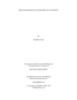 Mechanism Design in Environmental Economics