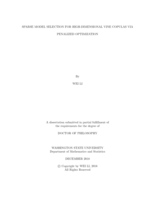 SPARSE MODEL SELECTION FOR HIGH-DIMENSIONAL VINE COPULAS VIA PENALIZED OPTIMIZATION