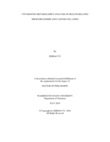 UNTARGETED METABOLOMICS ANALYSIS OF HEALTH-RELATED MICROORGANISMS AND CANCER CELL LINES