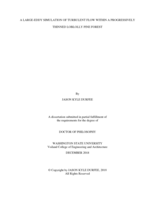 A LARGE-EDDY SIMULATION OF TURBULENT FLOW WITHIN A PROGRESSIVELY THINNED LOBLOLLY PINE FOREST