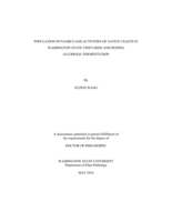 POPULATION DYNAMICS AND ACTIVITIES OF NATIVE YEASTS IN WASHINGTON STATE VINEYARDS AND DURING ALCOHOLIC FERMENTATION