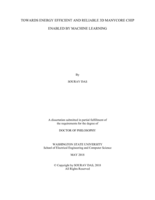 Towards Energy Efficient and Reliable 3D Manycore Chip Enabled by Machine Learning