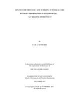 ADVANCED METHODOLOGY AND MODELING OF NUCLEAR CORE RESTRAINT DEFORMATIONS IN A LIQUID METAL, FAST REACTOR ENVIRONMENT
