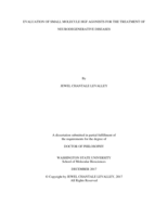 EVALUATION OF SMALL MOLECULE HGF AGONISTS FOR THE TREATMENT OF NEURODEGENERATIVE DISEASES