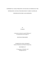 EXPERIMENTAL CHARACTERIZATION AND MULTISCALE MODELING OF THE DEFORMATION AND FRACTURE BEHAVIOR OF CARBON NANOFILLER REINFORCED POLYMER NANOCOMPOSITES