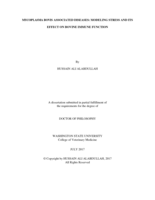 MYCOPLASMA BOVIS ASSOCIATED DISEASES: MODELING STRESS AND ITS EFFECT ON BOVINE IMMUNE FUNCTION