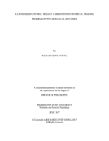 A Randomized Control Trial of a High Intensity Interval Training Program on Psychological Outcomes