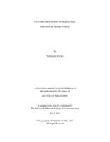 Dynamic processing of sequential emotional trajectories
