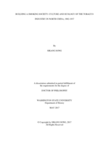 BUILDING A SMOKING SOCIETY: CULTURE AND ECOLOGY OF THE TOBACCO INDUSTRY IN NORTH CHINA, 1902-1937