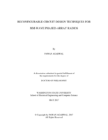 RECONFIGURABLE CIRCUIT DESIGN TECHNIQUES FOR MM-WAVE PHASED-ARRAY RADIOS
