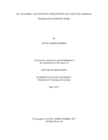 ELL TEACHERS’ AND STUDENTS’ PERCEPTIONS AND USE OF MULTIMODAL FEEDBACK ON WRITTEN WORK