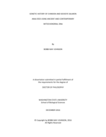 Genetic history of Chinook and sockeye salmon analyzed using ancient and contemporary mitochondrial DNA