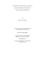 Agronomic and Sociological Aspects of Organic Cropping Systems in the Dryland Pacific Northwest