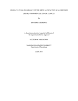 CROSS-CULTURAL INVARIANCE OF THE BIRTH SATISFACTION SCALE-REVISED (BSS-R): COMPARING US AND UK SAMPLES