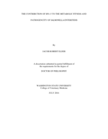THE CONTRIBUTION OF SPI-13 TO THE METABOLIC FITNESS AND  PATHOGENCITY OF SALMONELLA ENTERITIDIS