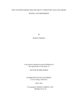 Why Do People Resist Healthcare IT?: Literature Analysis, Model Testing, and Refinement