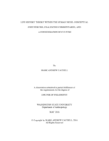 LIFE HISTORY THEORY WITHIN THE HUMAN NICHE: CONCEPTUAL CONUNDRUMS, COALESCING COMMENTARIES, AND  A CONSIDERATION OF CULTURE