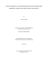 Spatial suitability analysis for site selection of vineyards using biophysical models and computational intelligence
