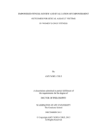 Empowered Fitness: Review and Evaluation of Empowerment Outcomes for Sexual Assault Victims in Women's Only Fitness