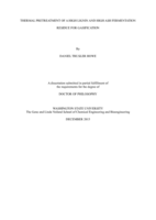 THERMAL PRETREATMENT OF A HIGH LIGNIN AND HIGH ASH FERMENTATION RESIDUE FOR GASIFICATION