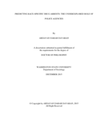 Predicting Race-Specific Drug Arrests: The Underexplored Role of Police Agencies
