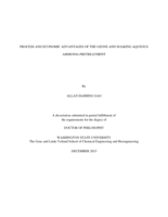 Process and economic advantages of the ozone and soaking aqueous ammonia pretreatment