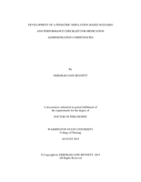 Development of a Pediatric Simulation-Based Scenario and Performance Checklist for Medication Administration Competencies