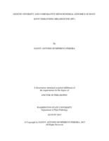 GENETIC DIVERSITY AND COMPARATIVE MITOCHONDRIAL GENOMICS OF ROOT-KNOT NEMATODES (MELOIDOGYNE SPP.)