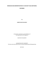 Modeling and Demonstration of a Sub-Watt Scale Methanol Reformer
