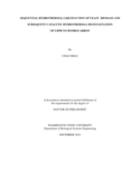 SEQUENTIAL HYDROTHERMAL LIQUEFACTION OF YEAST BIOMASS AND  SUBSEQUENT CATALYTIC HYDROTHERMAL DEOXYGENATION  OF LIPID TO HYDROCARBON