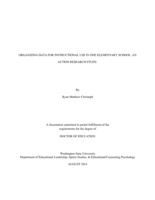 Organizing Data for Instructional Use in One Elementary School: An action research study