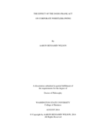 THE EFFECT OF THE DODD-FRANK ACT  ON CORPORATE WHISTLEBLOWING