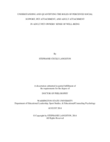 Understanding and Quantifying the Roles of Perceived Social Support, Pet Attachment, and Adult Attachment in Adult Pet Owners' Sense of Well-being