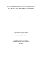 KINETIC CHARACTERIZATION OF HOT WATER AND DILUTE ACID PRETREATMENT OF LIGNOCELLULOSIC BIOMASS