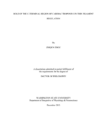 ROLE OF THE C-TERMINAL REGION OF CARDIAC TROPONIN I IN THIN FILAMENT REGULATION