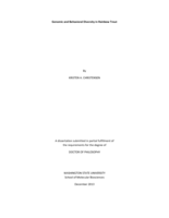 Genomic and Behavioral Diversity in Rainbow Trout