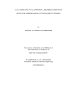Evaluation and development of a high resolution wind model for wildfire applications in complex terrain