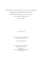 EXPRESSION OF GLUTENASES IN WHEAT (Triticum aestivum L.) ENDOSPERM AND INCREASE IN THE THERMOSTABILITY OF PROLYL ENDOPEPTIDASE FROM Flavobacterium meningosepticum AS AN ALTERNATIVE THERAPY FOR CELIAC PATIENTS