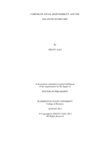 Corporate Social Responsibility and the Balanced Scorecard