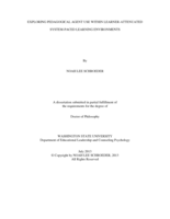 EXPLORING PEDAGOGICAL AGENT USE WITHIN LEARNER-ATTENUATED SYSTEM-PACED LEARNING ENVIRONMENTS