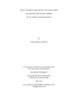 SOCIAL LEARNING DURING MIDDLE CHILDHOOD AMONG AKA FORAGERS AND NGANDU FARMERS  OF THE CENTRAL AFRICA REPUBLIC