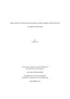 SIMULATION OF FLOW, MASS TRANSFER AND BIO-CHEMICAL REACTIONS IN ANAEROBIC DIGESTION