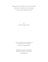 Harmonically trapped cold atom systems: Few-body dynamics and application to many-body thermodynamics