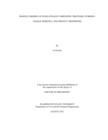 PROFILE FORMING OF WOOD-STRAND COMPOSITES: PROCESSES, FORMING CHARACTERISTICS, AND PRODUCT PROPERTIES
