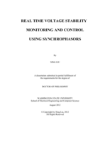 REAL TIME VOLTAGE STABILITY MONITORING AND CONTROL USING SYNCHROPHASORS