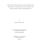 EFFECT OF IRON-NITROGEN COORDINATION (TYPE II BINDING) ON DRUG METABOLISM BY CYTOCHROME P450: STUDIES TO UNDERSTAND THE KINETICS, METABOLIC STABILITY AND REGIOSELECTIVITY