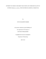 Diversity by design: Exploring the use of trap crops and companion plants to control Phyllotreta cruciferae, the crucifer flea beetle, in broccoli