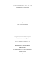 ADAPTIVE RHETORIC: EVOLUTION, CULTURE, AND THE ART OF PERSUASION