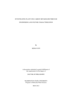 Investigating Plant One-carbon Metabolism Through Engineering and Enzyme Characterization