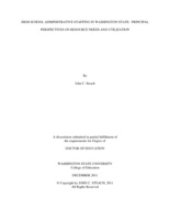 High School Administrative Staffing in Washington State: Principal Perspectives on Resource Needs and Utilization